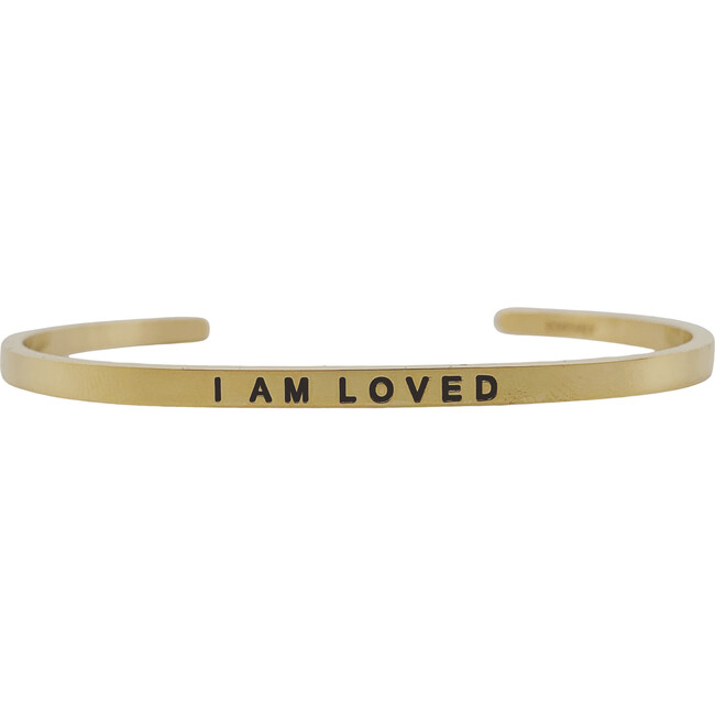 Women's "I Am Loved" Bracelet, Gold