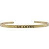 Women's "I Am Loved" Bracelet, Gold - Bracelets - 1 - thumbnail