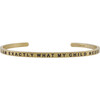 Women's "I Am Exactly What My Child Needs" Bracelet, Gold - Bracelets - 1 - thumbnail