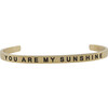 Baby & Child "You Are My Sunshine" Bracelet, Gold - Bracelets - 1 - thumbnail