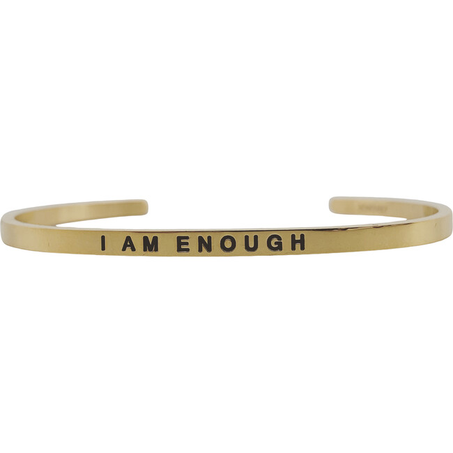 Women's "I Am Enough" Bracelet, Gold