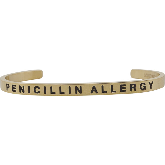 Baby & Child Penicillin Allergy Bracelet, Gold