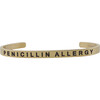 Baby & Child Penicillin Allergy Bracelet, Gold - Bracelets - 1 - thumbnail