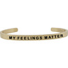 Baby & Child "My Feelings Matter" Bracelet, Gold - Bracelets - 1 - thumbnail