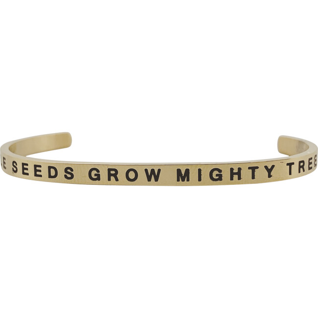 Baby & Child "Little Seeds Grow Mighty Trees" Bracelet, Gold