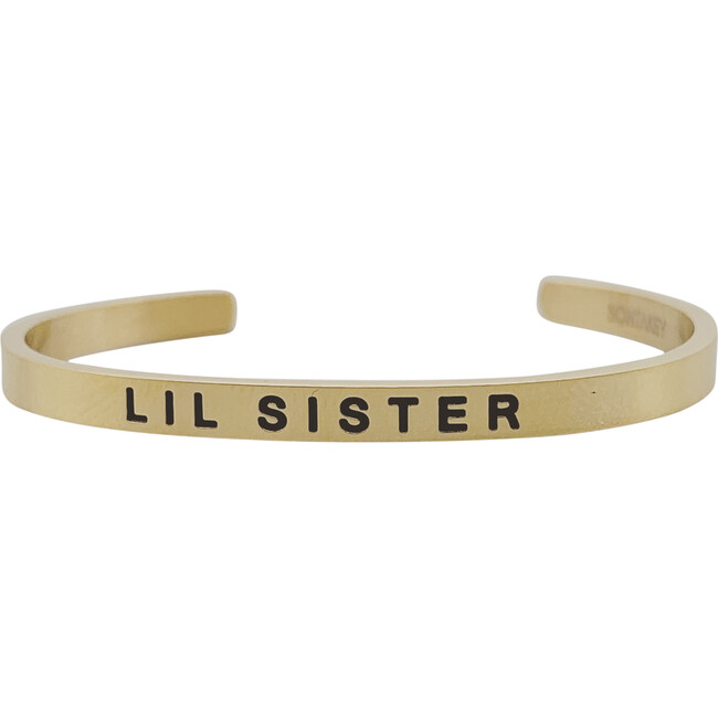 Baby & Child Lil Sister Bracelet, Gold - Bracelets - 1 - zoom