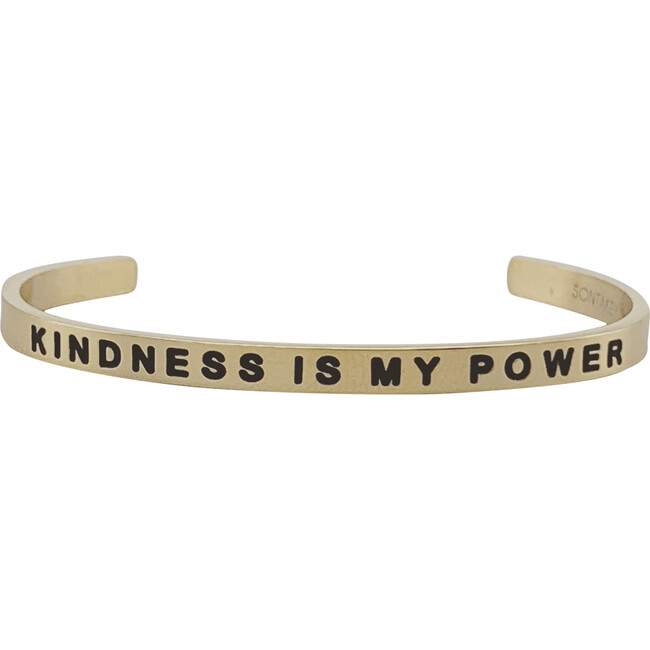 Baby & Child "Kindness Is My Power" Bracelet, Gold