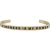 Baby & Child "Kindness Is My Power" Bracelet, Gold - Bracelets - 1 - thumbnail