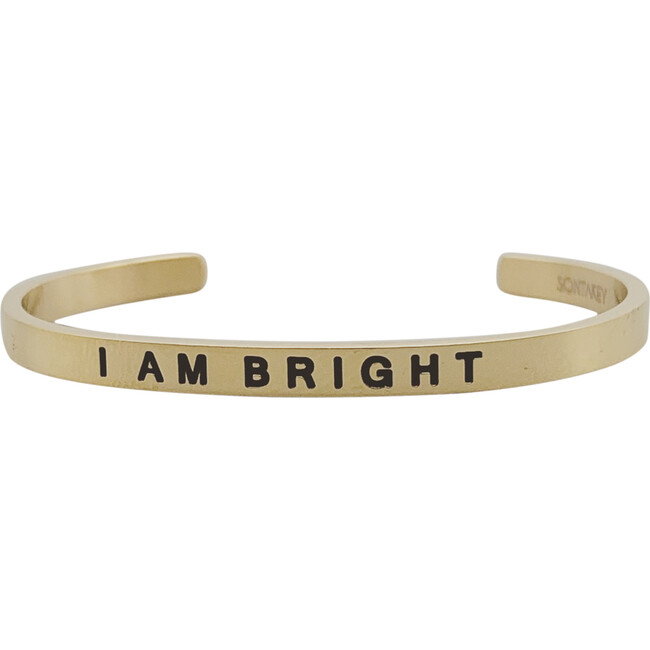 Baby & Child "I Am Bright" Bracelet, Gold - Bracelets - 1 - zoom
