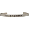 Baby & Child Lil Brother Bracelet, Silver - Bracelets - 1 - thumbnail