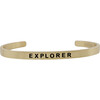 Baby & Child Explorer Bracelet, Gold - Bracelets - 1 - thumbnail
