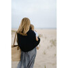 Women's Lightweight Poncho, Navy - Sweaters - 2