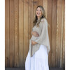 Women's Classic Weight Poncho, Buckwheat - Sweaters - 3
