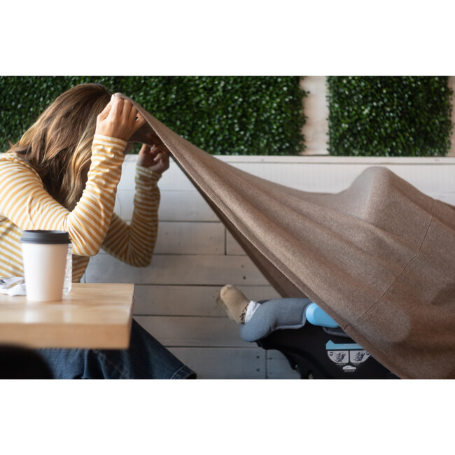 Women's Classic Weight Poncho, Buckwheat - Sweaters - 6