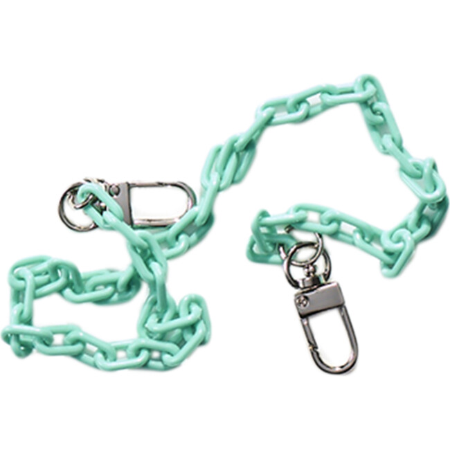 Dylan Kids & Adult Face Mask Chain Strap, Mint Green - Face Masks - 1