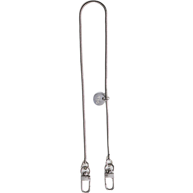 Charlie Mini Face Mask Chain Strap, Silver - Face Masks - 1