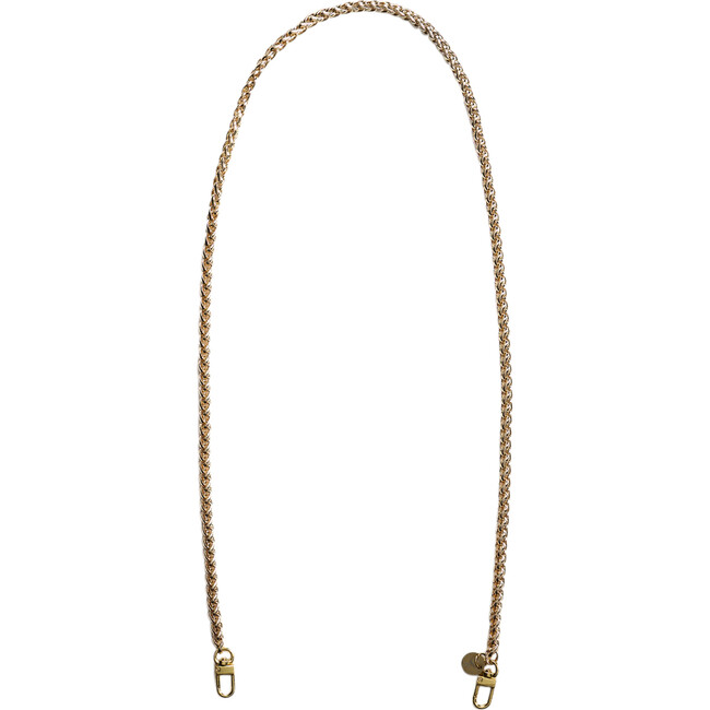 Nikki Long Face Mask Chain Strap, Gold - Face Masks - 1