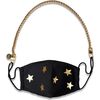 Nikki Mini Face Mask Chain Strap, Gold - Face Masks - 4