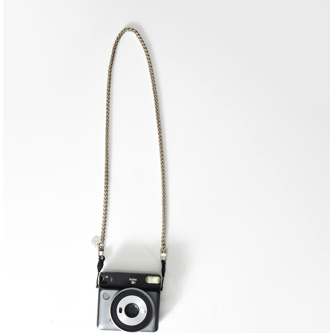 Nikki Long Face Mask Chain Strap, Silver - Face Masks - 3