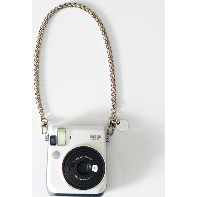 Nikki Mini Face Mask Chain Strap, Silver - Face Masks - 6