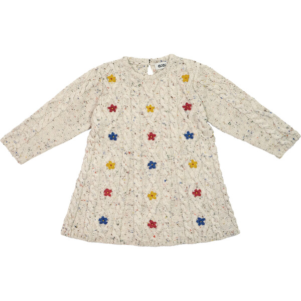 Wild Flower Dress, Natural - GiGi Knitwear Dresses | Maisonette