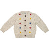Wild Flower Cardigan, Natural - Cardigans - 1 - thumbnail