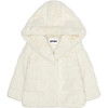 Goldie Faux Fur Jacket, Ivory - Coats - 1 - thumbnail