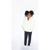 Goldie Faux Fur Jacket, Ivory - Coats - 2