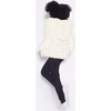 Goldie Faux Fur Jacket, Ivory - Coats - 3