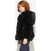 Goldie Faux Fur Jacket, Noir - Coats - 4