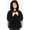 Goldie Faux Fur Jacket, Noir - Coats - 5
