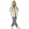 Goldie Faux Fur Jacket, Ivory - Coats - 5