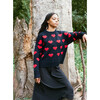 Women's Love Sweater, Navy - Sweaters - 2