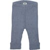 Knit Leggings, Denim Blue - Leggings - 1 - thumbnail