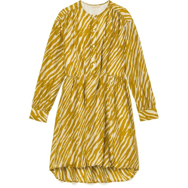 Women's Wara Brush Stripes Dress, Cinnamon