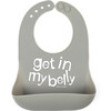 Get in My Belly Wonder Bib, Grey - Other Accessories - 1 - thumbnail