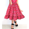Vintage Bandana Handkerchief Dress, Parisienne Red Paisley - Dresses - 2