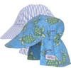 Original Flap Hat 2 Pack, Turtle Island & Chambray Stripe Seersucker - Hats - 1 - thumbnail