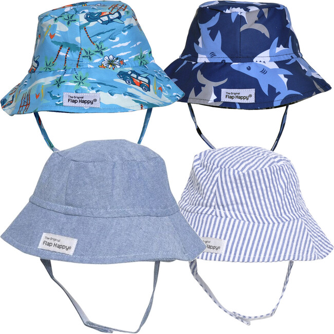 *Exclusive* Bucket Hat Beach Life Bundle, Set of 4 Hats - Hats - 1