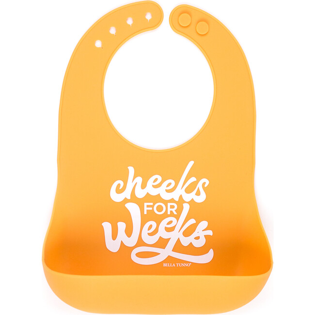 Cheeks for Weeks Wonder Bib, Orange