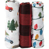 Cotton Muslin Swaddle Blanket 3 Pack, Holiday Haul Set - Swaddles - 1 - thumbnail
