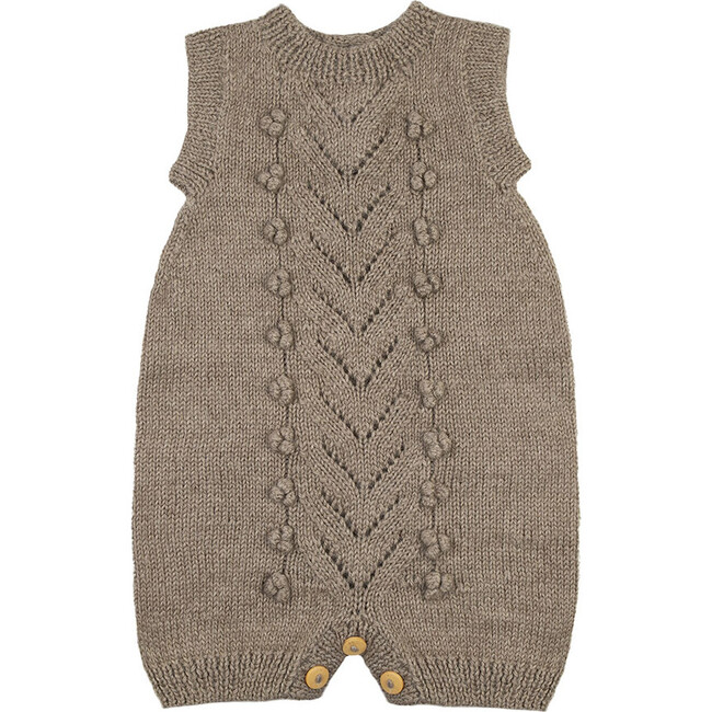 Knitted Romper, Taupe