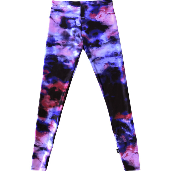 Tie Dye Leggings, Black Multi - Leggings - 1