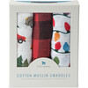 Cotton Muslin Swaddle Blanket 3 Pack, Holiday Haul Set - Swaddles - 4