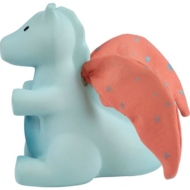 Sunrise Dragon Natural Rubber Rattle with Crinkle Wings - Rattles - 3