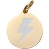 Lightning Bolt Pet ID Tag, Gold and White - Pet ID Tags - 1 - thumbnail