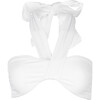 Women's Leda Bandeau Bikini Top, White - Two Pieces - 1 - thumbnail