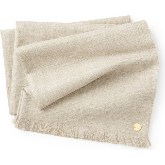 Baby Alpaca Throw Blanket, Oatmeal - Throws - 2