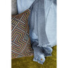 Double-Sided Baby Alpaca Throw Blanket, Heather/Charcoal Blue - Throws - 2 - thumbnail