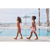 Girls Coral Smocked Bikini - Two Pieces - 2